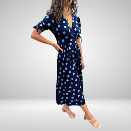 Donna | Dotted A-Line Midi Dress