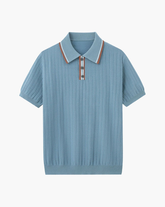 Ethan | Classic Knit Polo Shirt