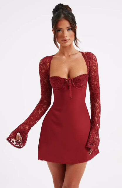 Louise | Satin Mini Dress