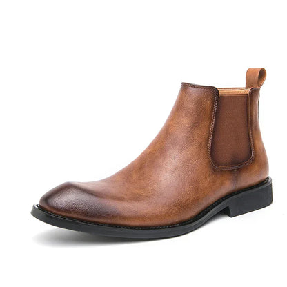 JAMES | ZIP-UP LEATHER CHELSEA BOOTS